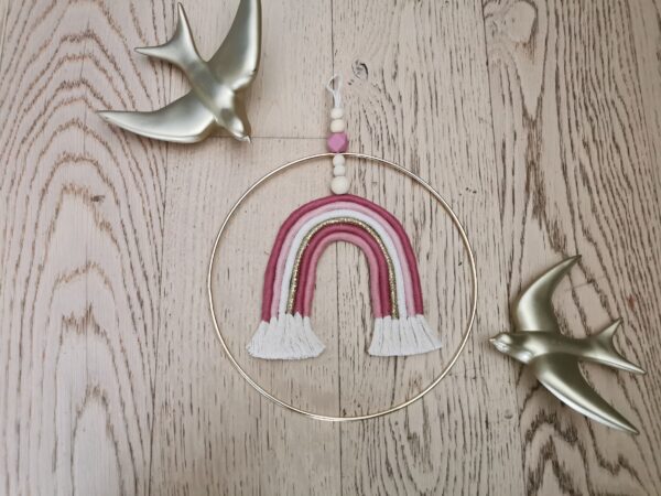 Suspension arc-en-ciel-macramé – Image 4